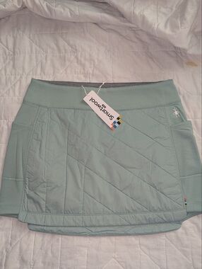 Smartwool Women's M Smartloft Skirt Insulated Arctic Green Wool Blend NWT